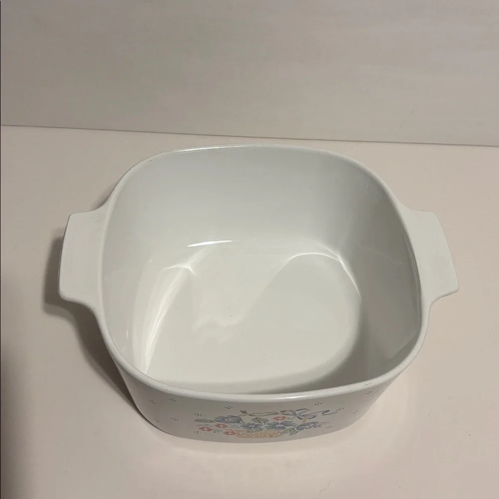 Corning Ware‎ Casserole Dish 3 Liter Basket of Flowers A-3-B Country Cornflower